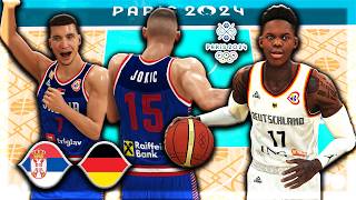 SRBIJA vs NEMACKA  Bronze medal game  Olympics Paris 2024  NBA 2K24 [upl. by Denae34]