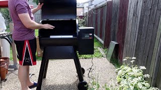 setting up the Traeger Grills Pro Series 575 Wood Pellet Grill and Smoker [upl. by Annadiana777]