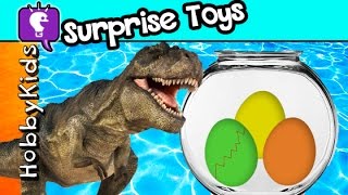 DinO Hatchems Surprise Eggs Animal Planet Toys HobbyKidsTV [upl. by Charyl406]