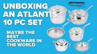 Unboxing the Demeyere Atlantis 10 piece Cookware Set [upl. by Buck]