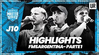 LAS MEJORES RIMAS DE FMSARGENTINA 2022  Jornada 10 l Parte 1  Urban Roosters [upl. by Devinna432]