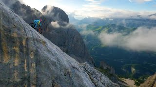 Ridgeline IV The Dolomites  Gee Atherton Rides The Via Ferrata [upl. by Joelle822]