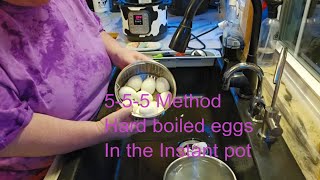 Instant Pot Achieve Perfect Hard Boiled Eggs with 555 Method [upl. by Nivri499]