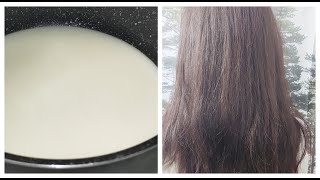 Homemade Hair Straightening Cream  Natural Keratin Treatments [upl. by Serolod]