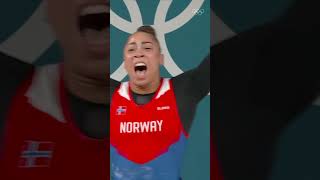 When Solfrid Koanda realised shed won a weightlifting gold 🏋️🥇 [upl. by Gilberto9]