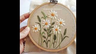 New Hand embroidery designs ideas  handembroidery [upl. by Anielram631]