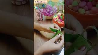 How to make mango leaf bag Mango leaf craft idea craft shorts viralshorts RCraftDecor [upl. by Benjy]