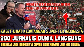 LAGA INDONESIA VS JEPANG DAPAT PENGHARGAAN❗200 JURNALIS HERAN HERAN NGOMONG NGINI❓ [upl. by Mickie]