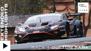 Race 1  Extended Highlights  Oulton Park  2024 British GT Championship [upl. by Brooks959]