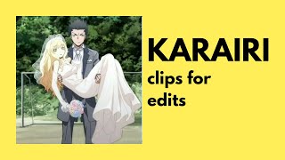 ASSASSINATION CLASS KARAIRI clips for edits karasuma x irina [upl. by Lrub]