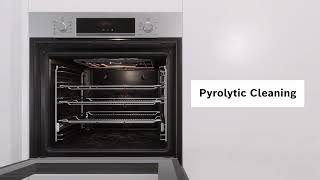 Bosch Oven Features  Pyrolytic Cleaning [upl. by Akived]