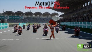 MotoGP 24 • Sepang Circuit  Malaysia 3 Laps • Maximum Settings • 4K rtx3080ti motogp24 [upl. by Libnah]