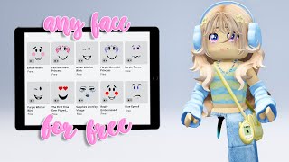 REAL WAY TO GET ANY ROBLOX FACE FOR FREE TUTORIAL [upl. by Yalonda146]