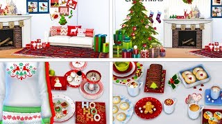 CHRISTMAS CC SHOPPING🎄  THE SIMS 4  Christmas Sets Clothes Food [upl. by Mccormick]