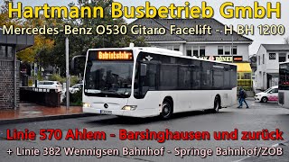 Sound Bus MercedesBenz O530 Citaro Facelift von Hartmann Busbetrieb GmbH  1200 Lautes ZF [upl. by Larkins]