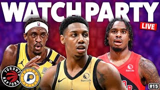 Raptors vs Pacers LIVE Watch Along  Pascal Siakam RETURNS To Toronto 🌶️🏀 [upl. by Handy407]