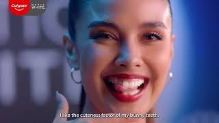 Megan Young loves her BUNNY TEETH SMILEOUTLOUD with Megan and Colgate Optic White O2 [upl. by Glynas]