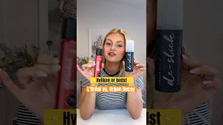 ⚡️ Hvilken Setting Spray er bedst L’Oréal vs Urban Decay  makeup makeuptutorial settingspray [upl. by Mitzie930]