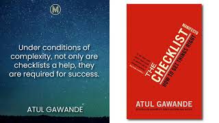 Atul Gawande The Checklist Manifesto How to Get Things Right [upl. by Anatnas858]