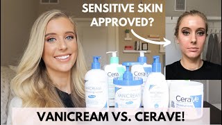 Vanicream Vs Cerave Skincare Comparison Review  Cleanser Lotion Moisturizer Sensitive Skin Care [upl. by Ariahay]