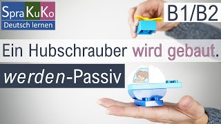 Aktiv und Passiv  Das Vorgangspassiv werdenPassiv  Beispiele alle Zeitformen und Übung [upl. by Yesima]