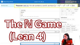 Lets Play Lean 4 Natural Number Game [upl. by Aseneg872]