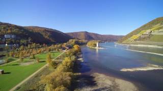 Bingen am Rhein Niedrigwasser 2016 [upl. by Opportuna]