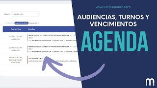 ¡Rediseñamos la agenda  Consultá tus vencimientos audiencias y turnos [upl. by Lashonde]