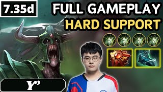 735d  Y UNDYING Hard Support Gameplay  Dota 2 Full Match Gameplay [upl. by Anoblav]