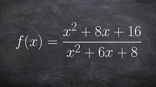 How to find and identify the discontinuities of a rational function [upl. by Llenrac]