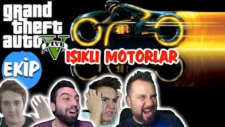 4 YOUTUBER ve IŞIKLI MOTORLAR  GTA 5 ONLINE [upl. by Christian]