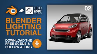 Blender Tutorial  Car Studio Lighting  HDR Light Studio [upl. by Nafri]