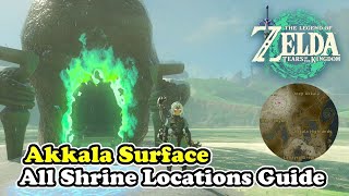 Akkala Surface All Shrine Locations Guide Zelda Tears of the Kingdom 6571 Part 4 [upl. by Naziaf]