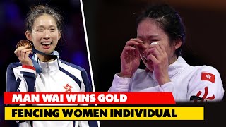 Hong Kongs Man Wai Vivian Kong Wins Gold  Fencing Womens Individual  Olympic 2024 [upl. by Calen]