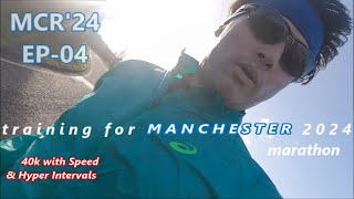 MCR24 EP04  Feel The Speed 40k amp Hyper Intervals  Manchester Marathon 2024 Training [upl. by Nniroc]