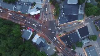 Ogunquit Maine July 1 Aerial Intersection Traffic [upl. by Kenward]