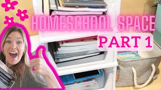 HOMESCHOOL SPACE PART 1  HOMESCHOOL ROOM TOUR 2023 [upl. by Smailliw85]