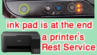 a printers ink pad is at the end of its service life epson l3110  Reset Epson L130L360 Wast Ink [upl. by Rudie]