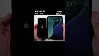 IPHONE 15 PRO MAX VS IPAD MINI 7 SPEED TEST [upl. by Kcirdef]