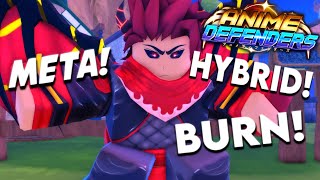 New Evolved Crimson Demon Ninja Is The BEST Hybrid BURN In Anime Defenders Update 3 [upl. by Crystie]