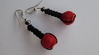 DIY TUTO BOUCLE D OREILLE SHAMBALLA COMME LES BRACELET SHAMBALLA FACILE A FAIRE [upl. by Ultann893]