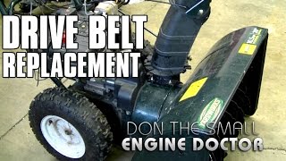 Snowblower Drive Belt Replacement  MTDCUB CADETYARDWORKSYARDMAN [upl. by Schuster]