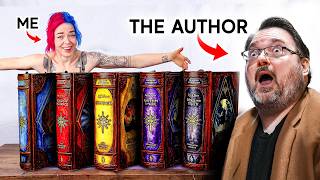 I Made MASSIVE Leatherbound Books and gave them to the author [upl. by Stanly]