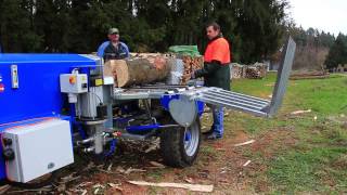 Binderberger Gigant PRO  Horizontal Wood Splitter Gigant 25130 PRO [upl. by Ahseuqal96]