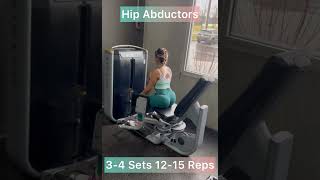 Hip Abduction Using abductor machine glute exercise [upl. by Ardet]