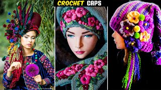 Creative Crochet Hats for Girls  Girls Crochet Cap Designs [upl. by Carlyle]