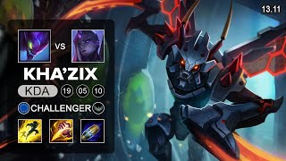 KhaZix vs BelVeth Jungle  EUW Challenger  Patch 1311 Season 13 [upl. by Anayeek158]