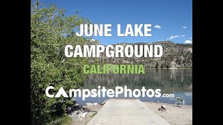 June Lake Campground California Campsite Photos [upl. by Swope]