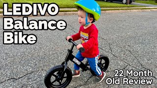 Toddler Balance Bike from Amazon  LEDIVO  Unboxing Assembly amp Review [upl. by Suez536]