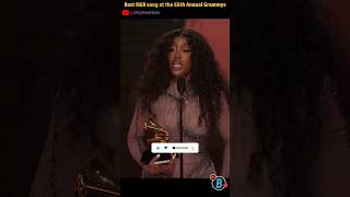 SZA Wins Best RampB Song At The 66th Grammys  2024 shorts 66thgrammys trending [upl. by Dymoke]